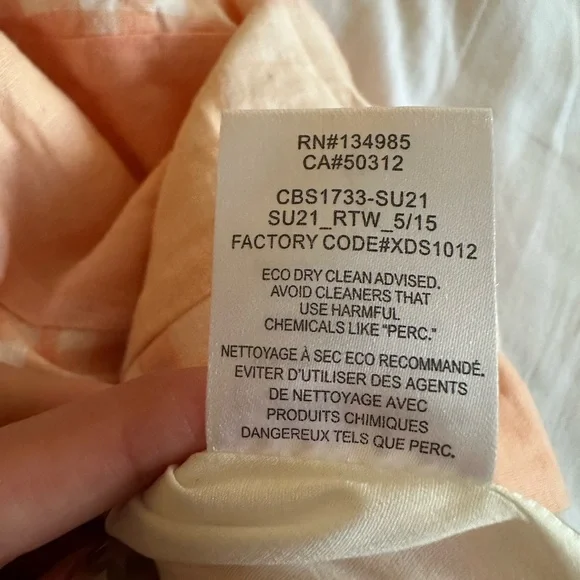 For Love and Lemons Mini Linen Plaid Skirt in Medium Eugenia - Picture 6 of 6